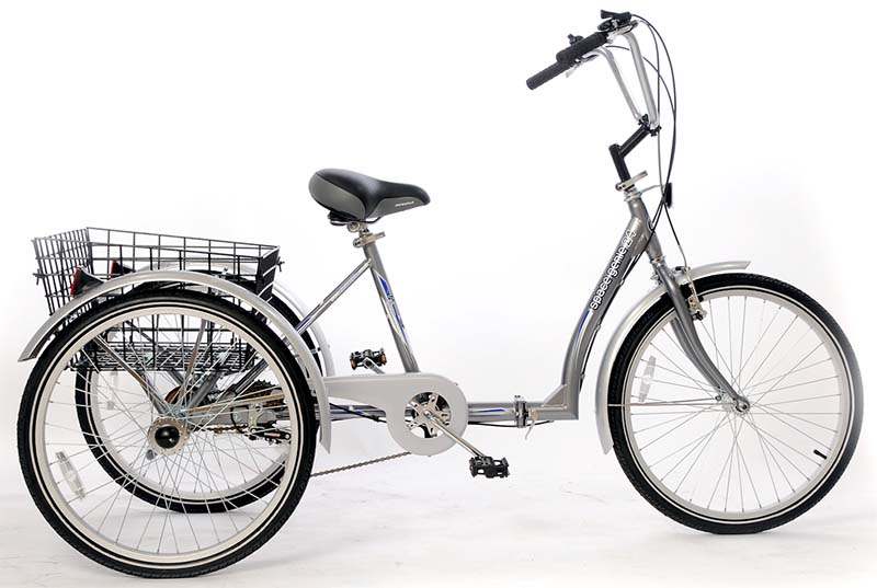 Складной трёхколесный велосипед для взрослых