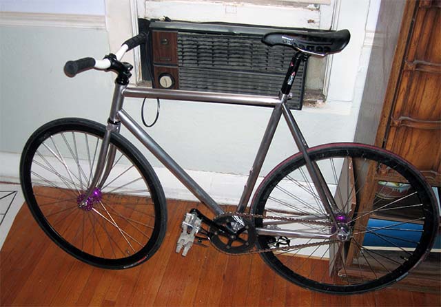 Велосипед после снятия краски