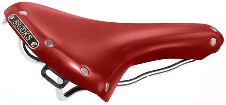 Кожаное седло Brooks Red Swallow Limited Edition для велосипеда